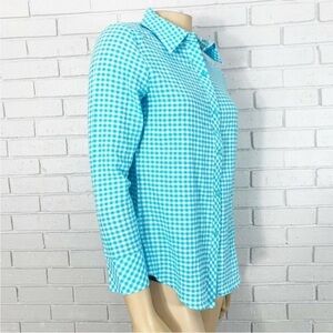 Cali And York Women’s‎ Blue Checkered Shirt - XS